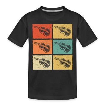 Contrebasse Contrebassiste Contrebassiste - T-shirt bio Premium Enfant - noir - Devant