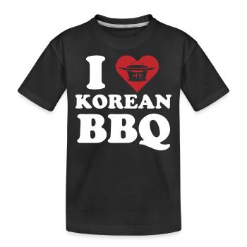Barbecue coréen, Groupe coréen, Coréen - T-shirt bio Premium Enfant - noir - Devant