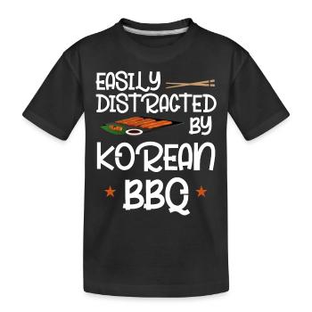 Barbecue coréen, Groupe coréen, Coréen - T-shirt bio Premium Enfant - noir - Devant