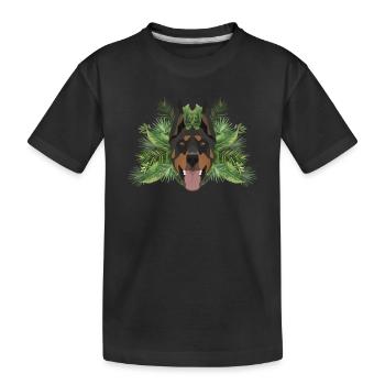 Tropical Doberman - T-shirt bio Premium Enfant - noir - Devant
