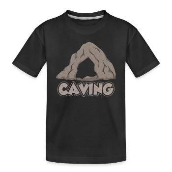 Höhlenforschung Höhlenwandern Grotte Spéléologie Höhle - T-shirt bio Premium Enfant - noir - Devant