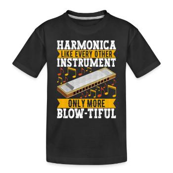 Harmonica Harmonica - T-shirt bio Premium Enfant - noir - Devant