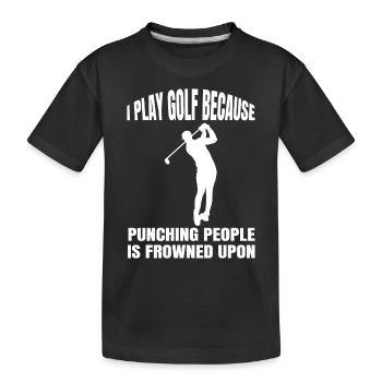 Golfeurs Golf Golf Club Golf Golf Terrain de golf - T-shirt bio Premium Enfant - noir - Devant