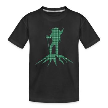 Bergsteigen - Kinder Premium Bio T-Shirt - Schwarz - Vorne