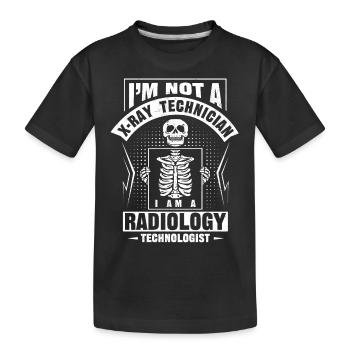 Technologie RAD, radiologue - T-shirt bio Premium Enfant - noir - Devant
