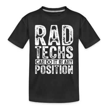 Technologie RAD, radiologue - T-shirt bio Premium Enfant - noir - Devant