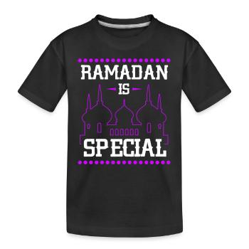 Ramadan, Ramadangeschenke, Muslimischer Urlaub - Kinder Premium Bio T-Shirt - Schwarz - Vorne