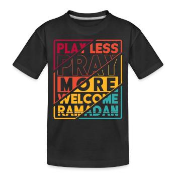 Ramadan, Ramadangeschenke, Muslimischer Urlaub - Kinder Premium Bio T-Shirt - Schwarz - Vorne