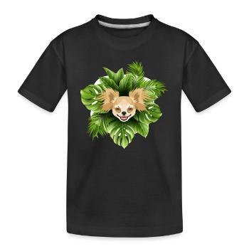 Tropical Chihuahua - T-shirt bio Premium Enfant - noir - Devant