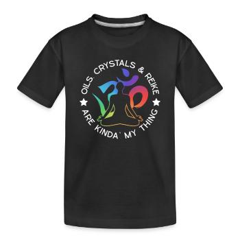 Reiki - Kids' Premium Organic T-Shirt - black - Front