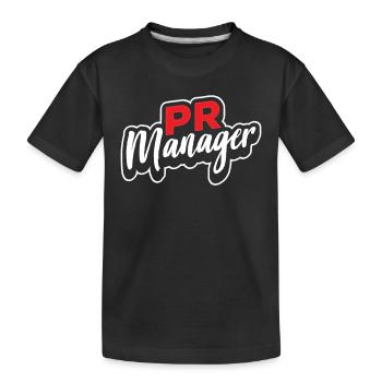 Pr Manager Profession Relations Publiques - T-shirt bio Premium Enfant - noir - Devant