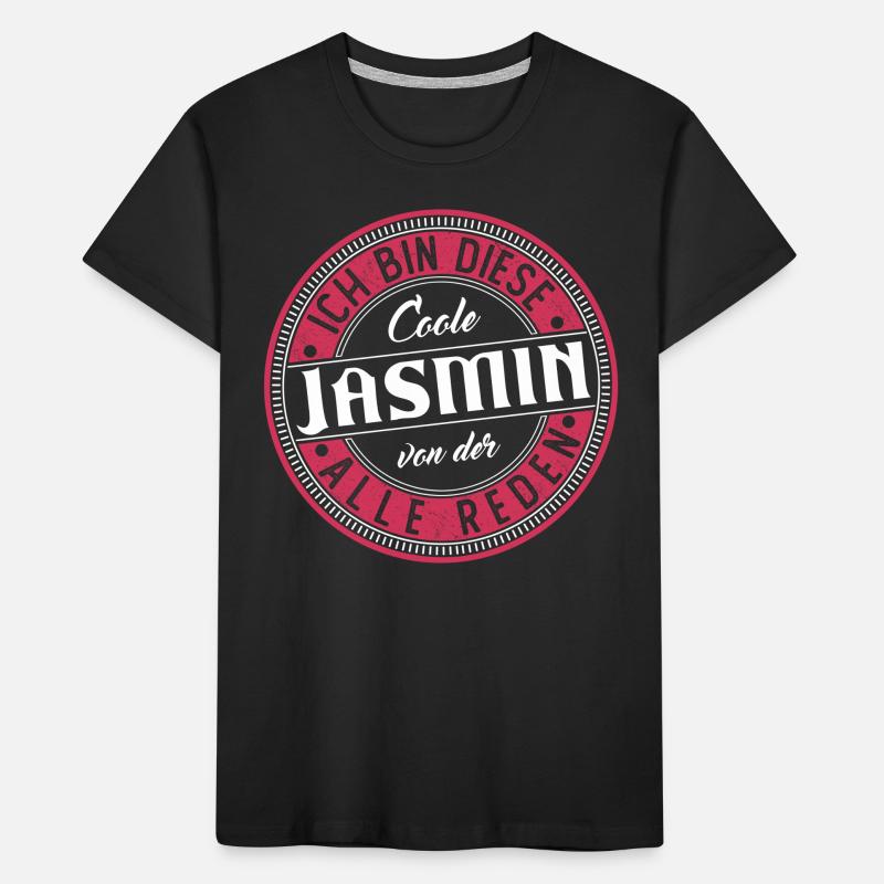 Jasmin Geschenkidee Geschenk Geburtstag Kinder Premium Bio T-Shirt