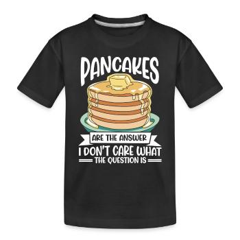 Pfannkuchen Food Lover Best Pancake Maker - Kinder Premium Bio T-Shirt - Schwarz - Vorne