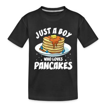 Pfannkuchen Food Lover Best Pancake Maker - Kinder Premium Bio T-Shirt - Schwarz - Vorne