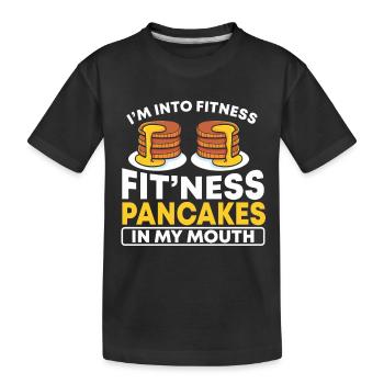 Pfannkuchen Food Lover Best Pancake Maker - Kinder Premium Bio T-Shirt - Schwarz - Vorne