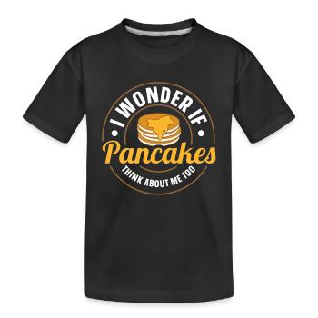 Pfannkuchen Food Lover Best Pancake Maker - Kinder Premium Bio T-Shirt - Schwarz - Vorne