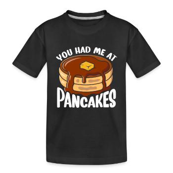 Pfannkuchen Food Lover Best Pancake Maker - Kinder Premium Bio T-Shirt - Schwarz - Vorne