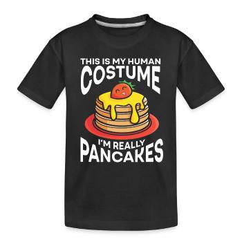 Pfannkuchen Food Lover Best Pancake Maker - Kinder Premium Bio T-Shirt - Schwarz - Vorne