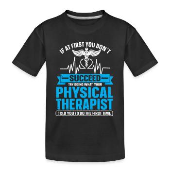 Physiothérapie Physiothérapeute Physiothérapeute - T-shirt bio Premium Enfant - noir - Devant