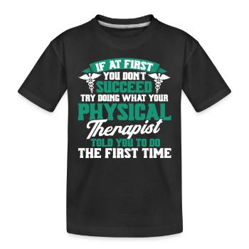 Physiothérapie Physiothérapeute Physiothérapeute - T-shirt bio Premium Enfant - noir - Devant