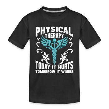 Physiothérapie Physiothérapeute Physiothérapeute - T-shirt bio Premium Enfant - noir - Devant
