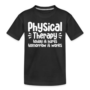 Physiothérapie Physiothérapeute Physiothérapeute - T-shirt bio Premium Enfant - noir - Devant