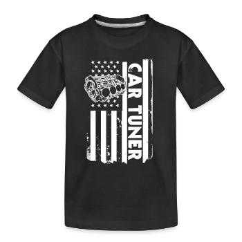 Tuner de voiture Amérique - T-shirt bio Premium Enfant - noir - Devant