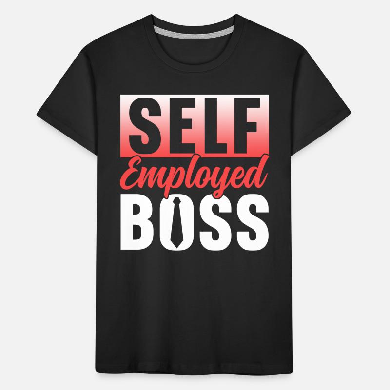 Selbständiger Chef Freelancer Selbstständig Kinder Premium Bio T-Shirt