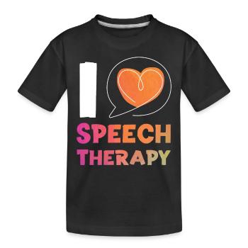 Speech Therapist Therapy Assistant - Kinder Premium Bio T-Shirt - Schwarz - Vorne