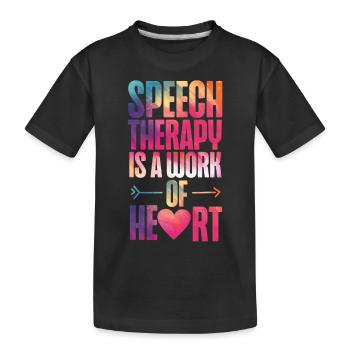 Assistant orthophoniste - T-shirt bio Premium Enfant - noir - Devant