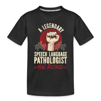 Speech Therapist Therapy Assistant - Kinder Premium Bio T-Shirt - Schwarz - Vorne