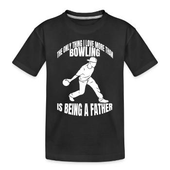 Bowling Kegelverein Vater Kegeln Bowlingverein - T-shirt bio Premium Enfant - noir - Devant