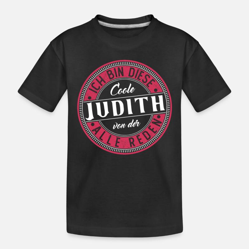 Judith Geschenkidee Geschenk Geburtstag - Kinder Premium Bio T-Shirt - Schwarz