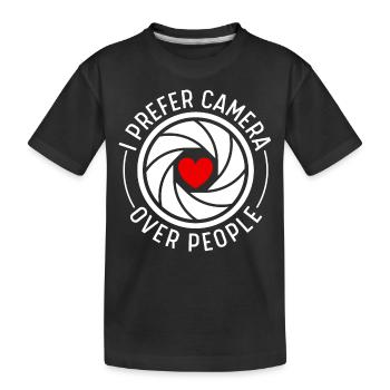 Photographe, Photographie - T-shirt bio Premium Enfant - noir - Devant