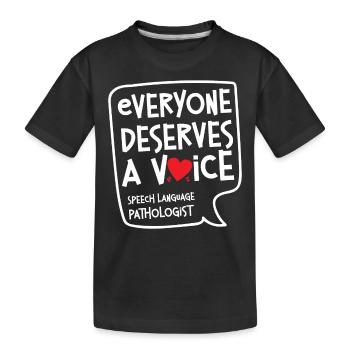 Speech Therapist Therapy Assistant - Kinder Premium Bio T-Shirt - Schwarz - Vorne