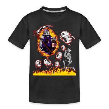faucheuse - T-shirt bio Premium Enfant - noir - Devant