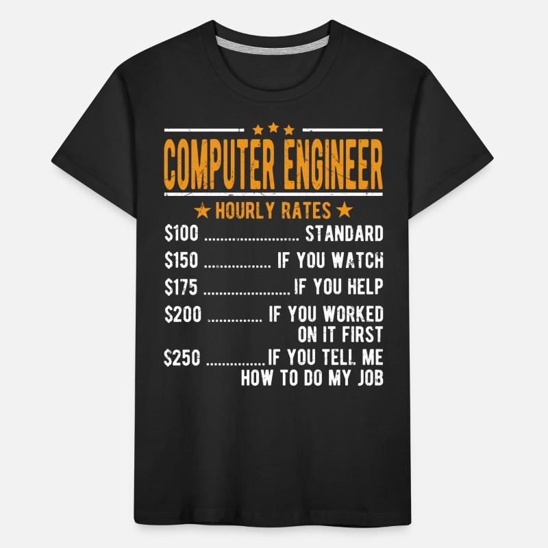 Computertechniker Stundenlohn Kinder Premium Bio T-Shirt