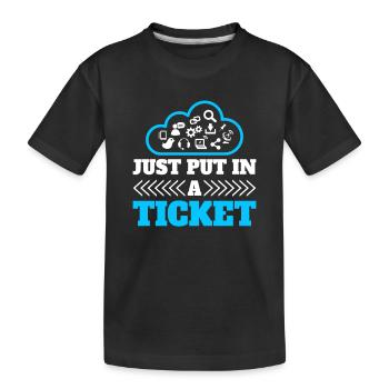 Ingénieur réseau en technologie des réseaux informatiques - T-shirt bio Premium Enfant - noir - Devant