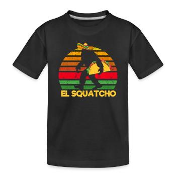 El Squatcho Bigfoot Lover Sasquatch Mexicain - T-shirt bio Premium Enfant - noir - Devant