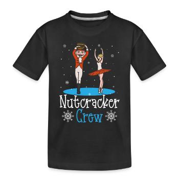 Nutcracker Crew Nutcracker Ballet Dancing - Kinder Premium Bio T-Shirt - Schwarz - Vorne
