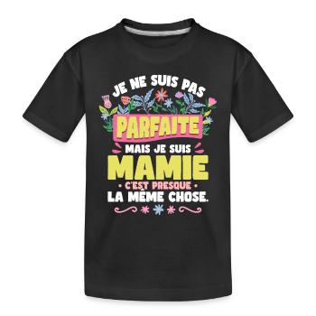 Je Suis Mamie - T-shirt bio Premium Enfant - noir - Devant