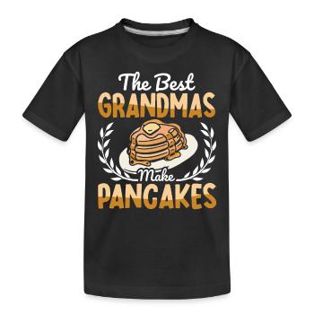Pfannkuchen Food Lover Best Pancake Maker - Kinder Premium Bio T-Shirt - Schwarz - Vorne
