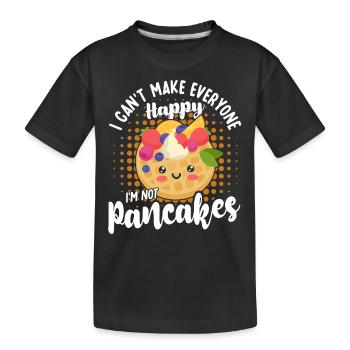 Pfannkuchen Food Lover Best Pancake Maker - Kinder Premium Bio T-Shirt - Schwarz - Vorne