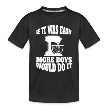 Baker Bakery Pastry Baking Pastry Chef - Kids' Premium Organic T-Shirt - black - Front
