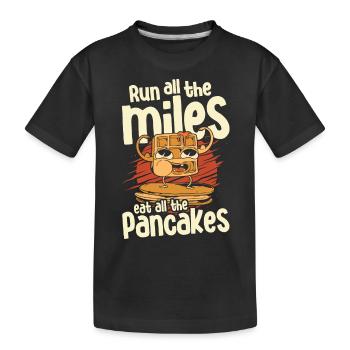 Pfannkuchen Food Lover Best Pancake Maker - Kinder Premium Bio T-Shirt - Schwarz - Vorne