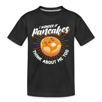 Pfannkuchen Food Lover Best Pancake Maker - Kinder Premium Bio T-Shirt - Schwarz - Vorne