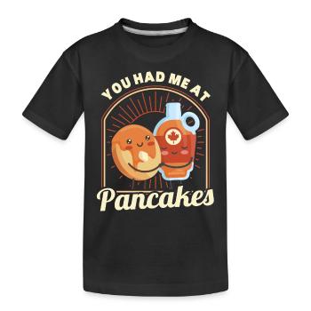 Pfannkuchen Food Lover Best Pancake Maker - Kinder Premium Bio T-Shirt - Schwarz - Vorne