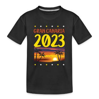 Gran Canaria 2023 - Kids' Premium Organic T-Shirt - black - Front