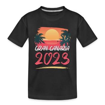 Gran Canaria 2023 - Kids' Premium Organic T-Shirt - black - Front