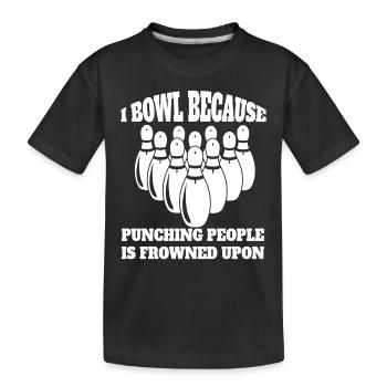 Bowling Bowling Bowling Club Bowling Club - Kids' Premium Organic T-Shirt - black - Front